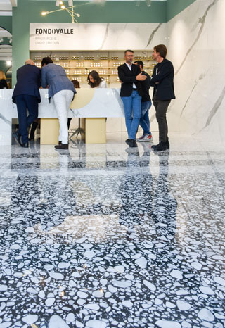 Terrazzo imitaties als nieuw fenomeen