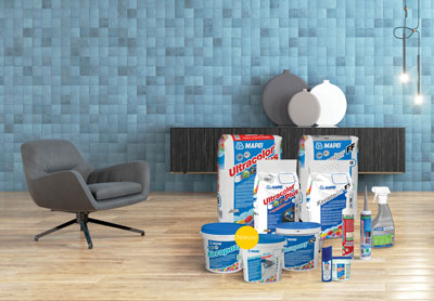 Compleet assortiment voegen en kitten van Mapei