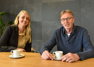 Goede samenwerking tussen Marlijn Bünte en Jan Oonk